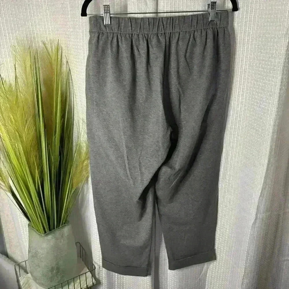 Eileen Fisher Women’s XS Cropped Sweatpants Pull On Pockets Cuffed Leg Organic - Picture 5 of 10
